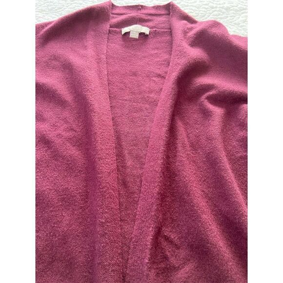 Evolution Open Cardigan Sweater Dark Burgundy Size S​ - Picture 5 of 9